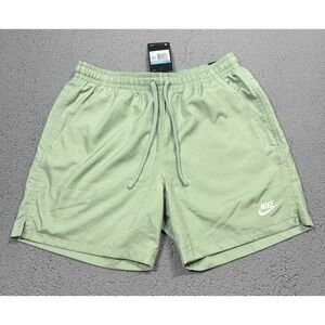 Nike Swim Shorts Mens Medium Green Mesh Lined Drawstring Pockets AR2382-006